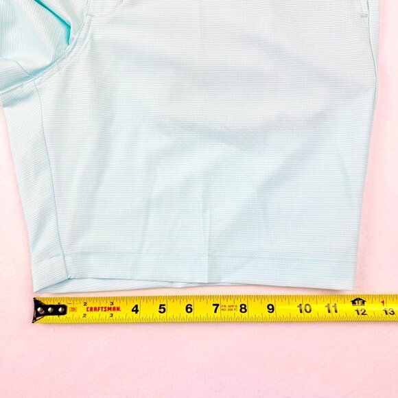 PGA Tour Men Active Gripper Waistband UPF 50 Stretch Light Blue Shorts Sz 36 NWT - Picture 10 of 11